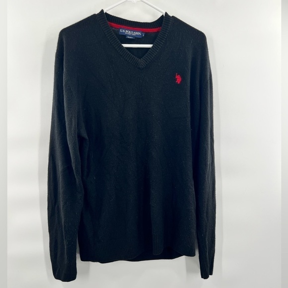Polo black pullover sweater size L - Picture 1 of 6